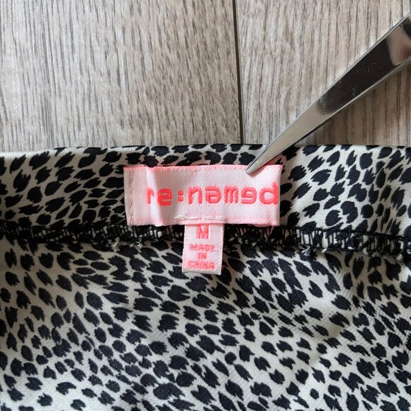 Renamed Leopard Print Slip Style Midi Skirt Womens Medium 90s Y2K Loud Luxury - Picture 5 of 12